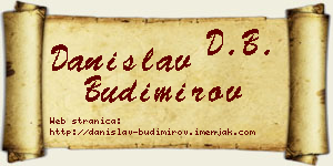 Danislav Budimirov vizit kartica